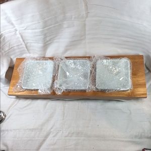 3 compartment serving tray